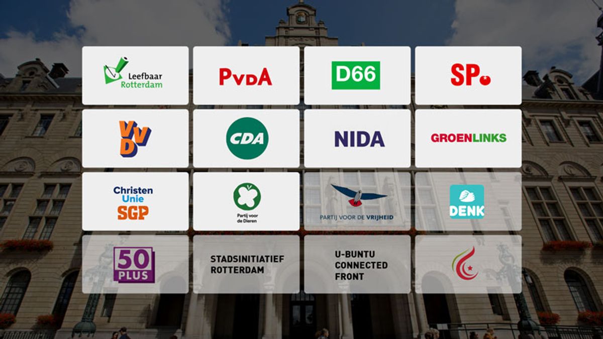 Twintig partijen doen mee aan verkiezingen Rotterdam - Rijnmond