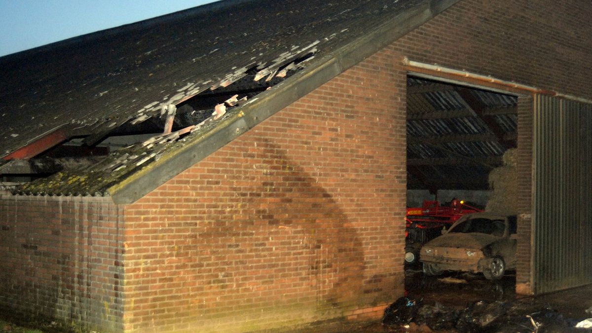 Brand landbouwschuur Holthone