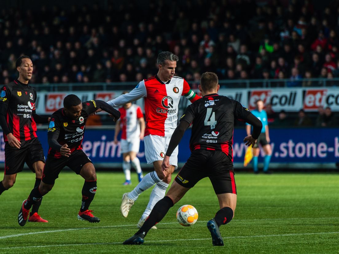 Robin van Persie scoorde namens Feyenoord.