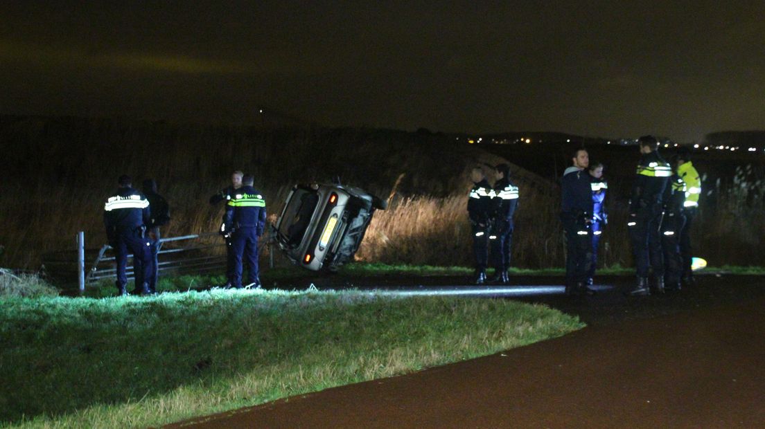 Auto crasht in weiland Zoetermeer