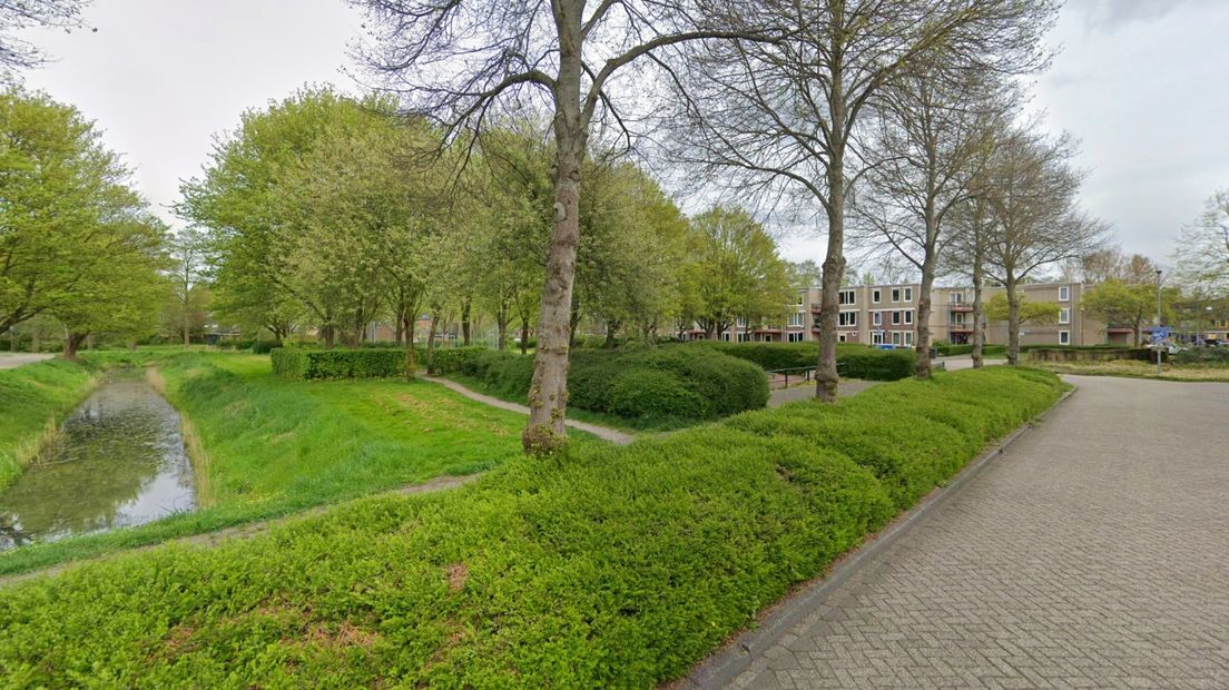 De locatie van de Bacuna Playground, bij de rotonde tussen de Wibenaheerd en Neijensteinheerd