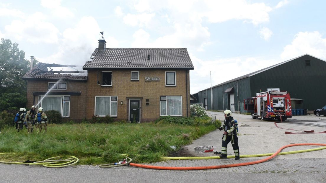 Het OM zegt dat Gert S. deze brand in 't Goy in 2019 heeft aangestoken.