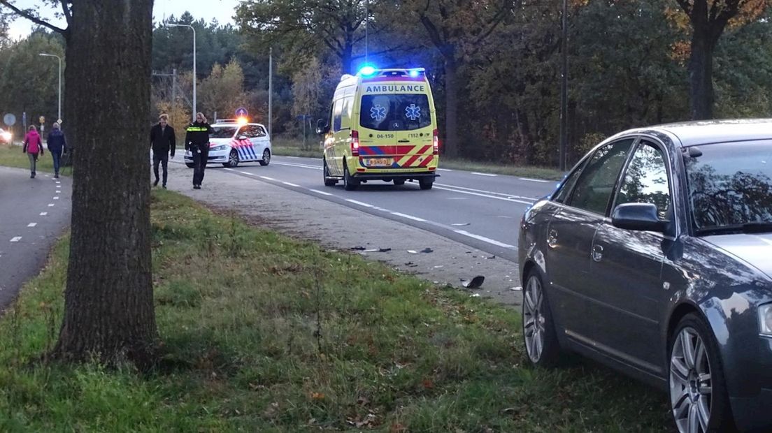 Lichtgewonde bij botsing op N343 Hardenberg