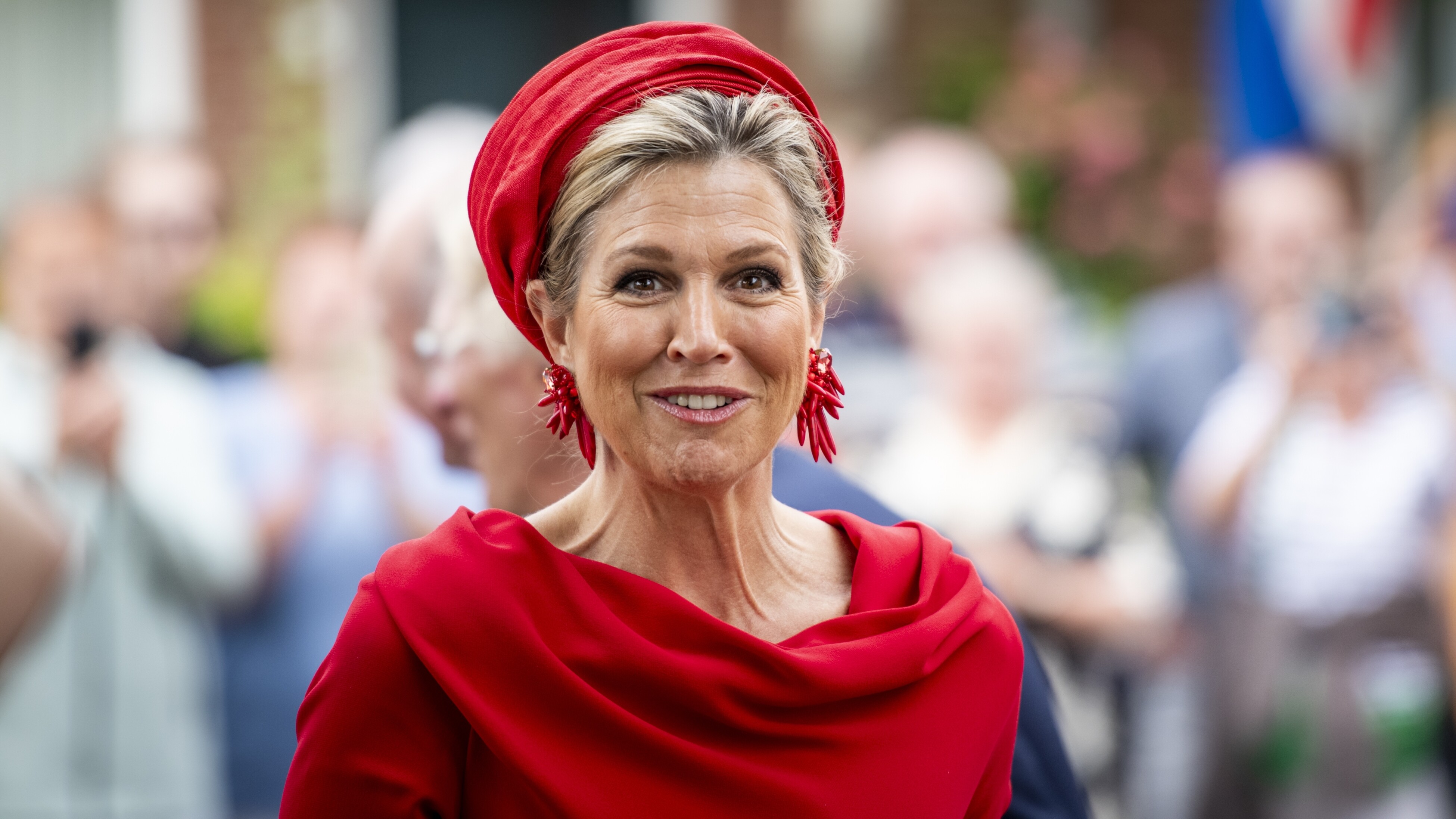 Koningin Máxima in Hindeloopen