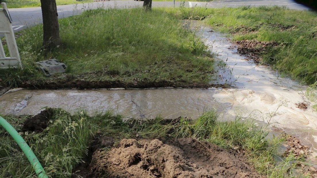 Water stroomt weg