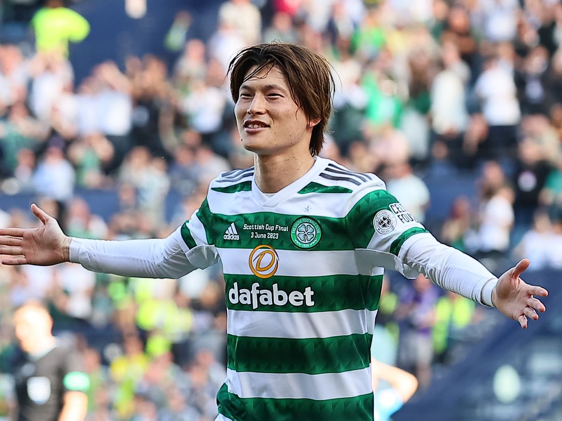 Kyogo Furuhashi is de eerste spits bij Celtic