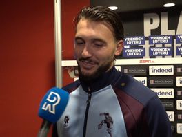 Hoofdrolspeler Joël Drommel na afloop van 1-0 overwinning op FC Utrecht.