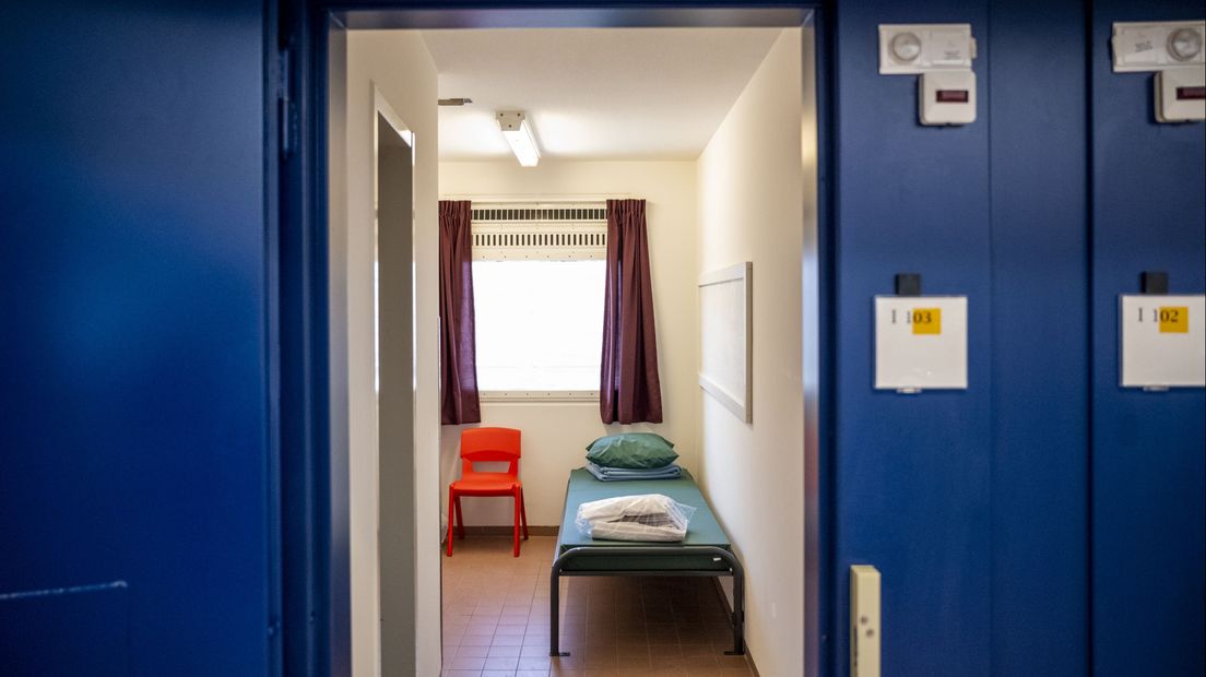 Een cel in de gevangenis in Krimpen aan den IJssel