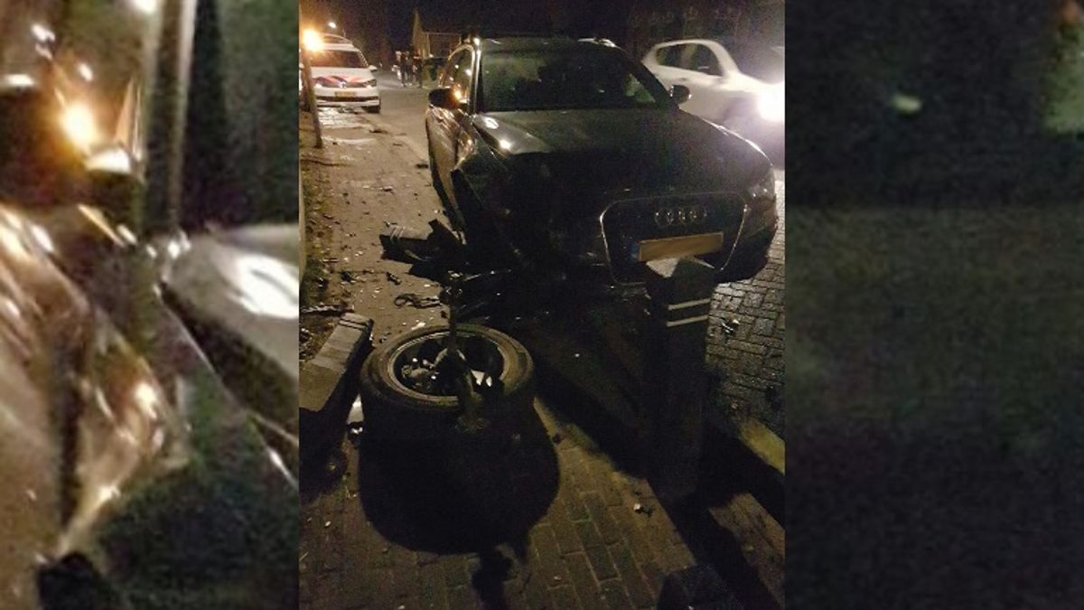 Dronken bestuurder verlaat auto na ongeluk in Annen