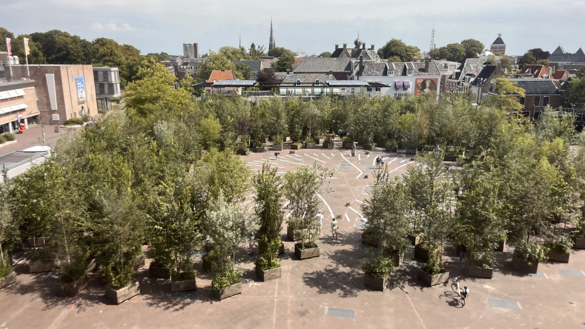 Beammen op it Aldehoustertsjerkhôf