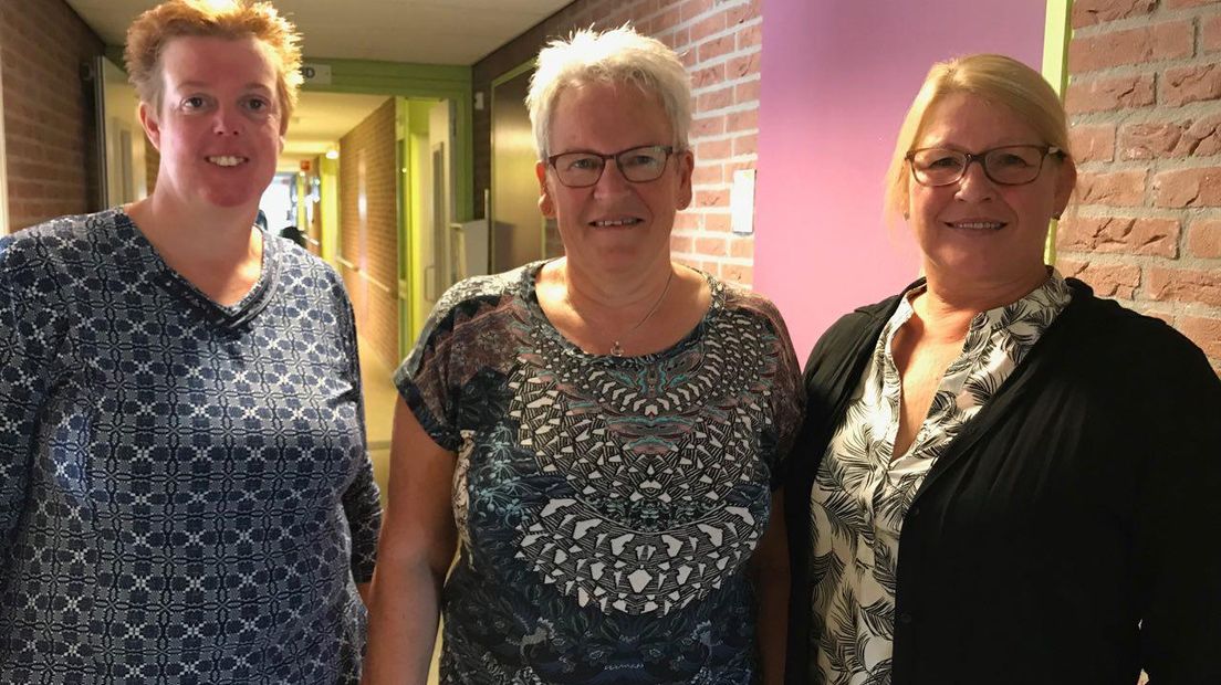 Afke de With van Hoekstra Vastgoedbeheer en Johanna Steenge en Marleen Schepers van 't Holthuys (Rechten: RTV Drenthe)