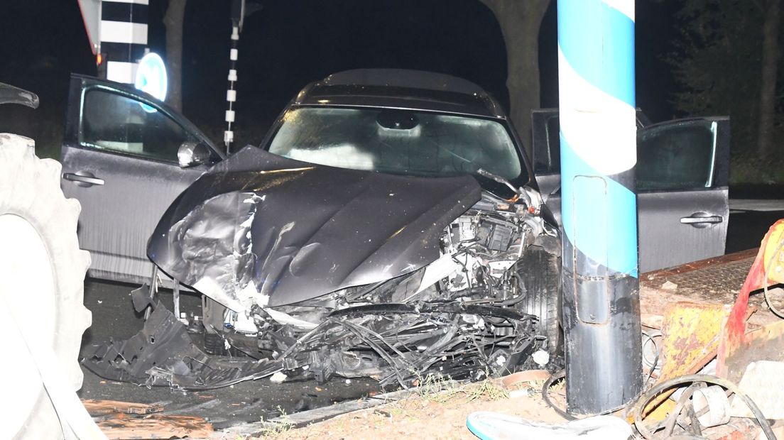 Ongeluk Middelburg: de auto raakte beschadigd