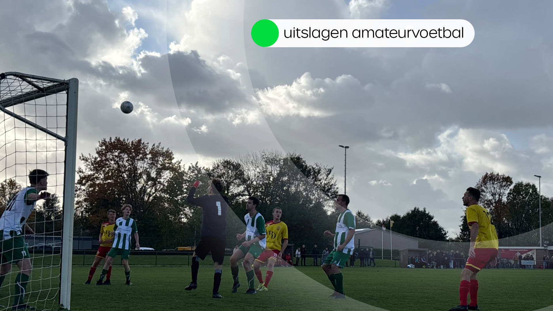 Uitslagen amateurvoetbal zondag 25 oktober