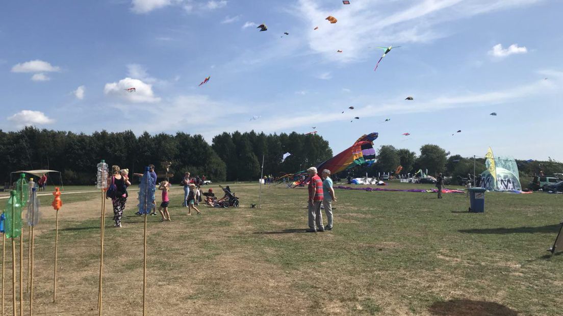 Het Vliegerfestival aan de Grote Rietplas in Emmen (Rechten: RTV Drenthe/Janet Oortwijn)