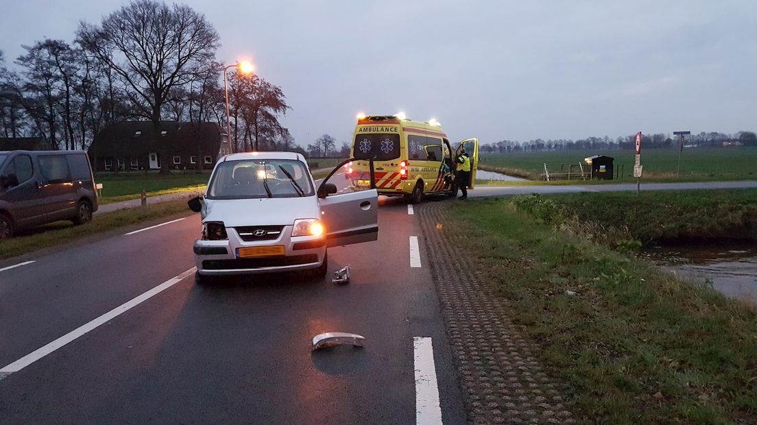 Gewonde na aanrijding tussen tractor en automobilist N758 bij Nieuwleusen