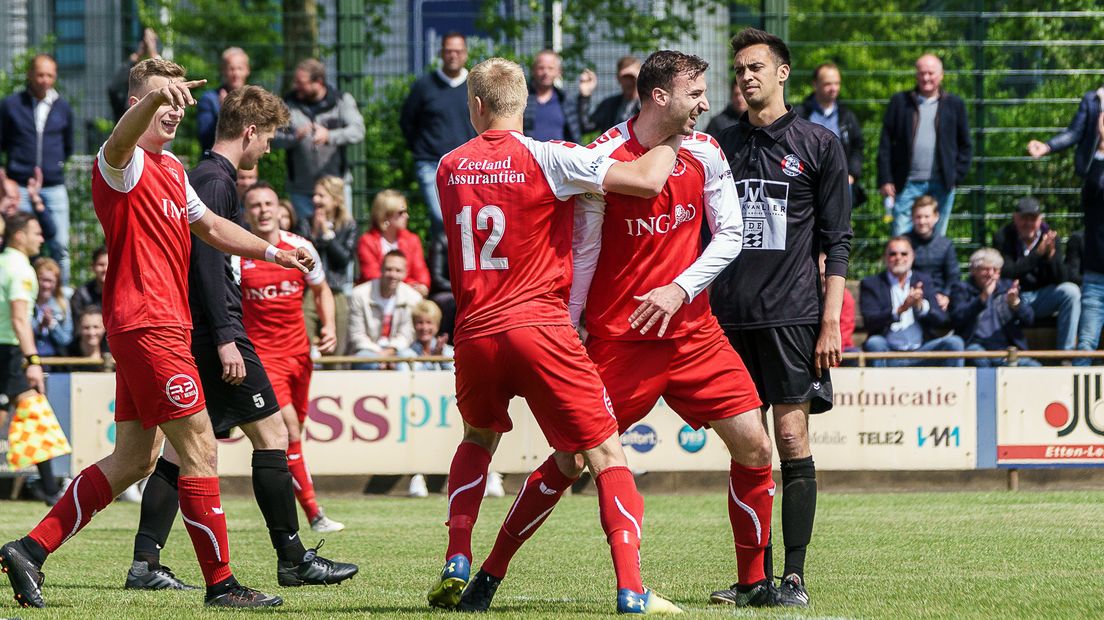 Sherief Tawfik heeft GOES op een 1-0 voorsprong gezet in de finale van de districtsbeker