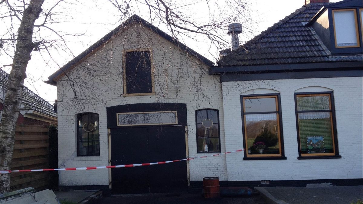 NAM ontruimt een huis in Lageland bij Harkstede