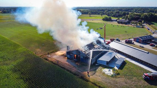 Stalbrand in Vlagtwedde: 'Helaas hebben vijf koeien het niet overleefd'