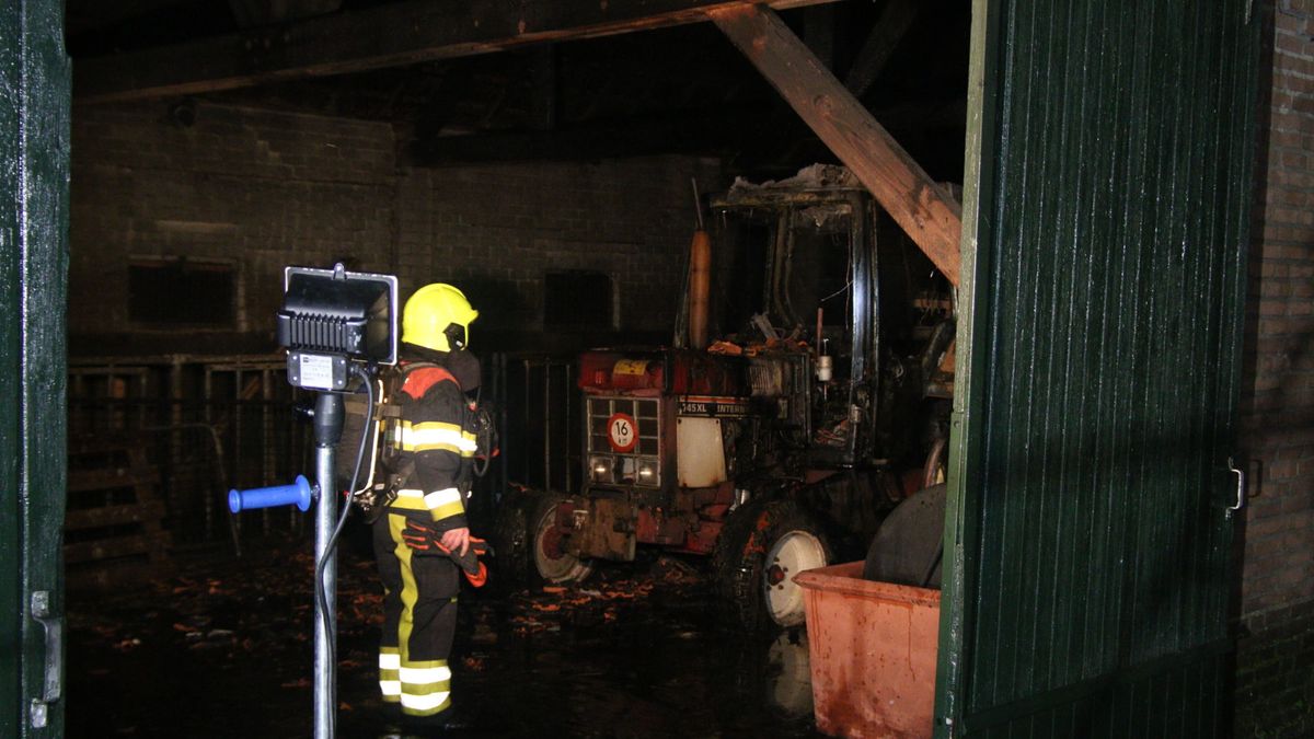 Geiten gered uit brandende schuur in Smakt