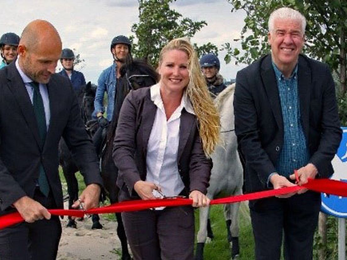 De onthulling van de nieuwe route.