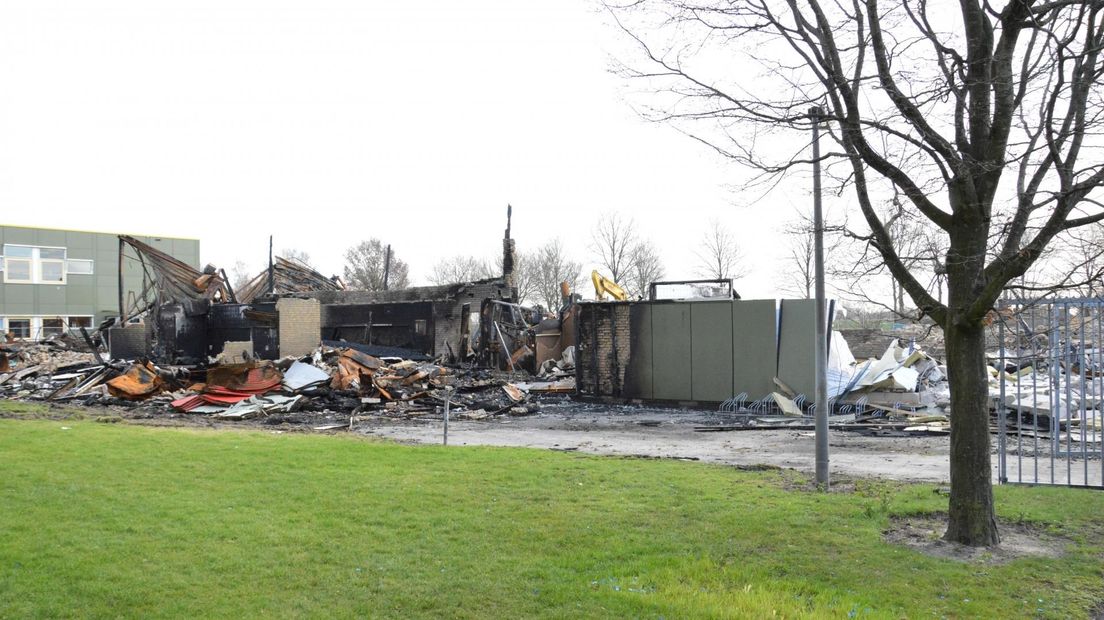 Sloop na brand gymzalen Steenwijk