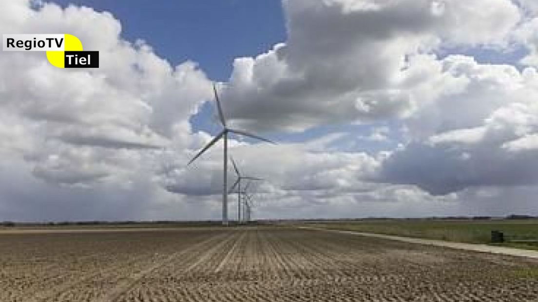 Windmolens op het platteland