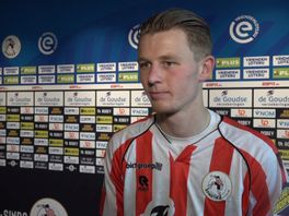 Milan Zonneveld blij met doelpunt bij debuut op Kasteel