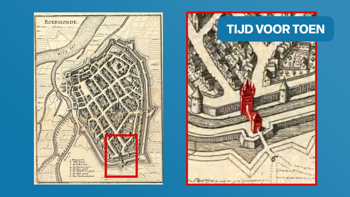 Puzzelstukje uit stadsgeschiedenis aan de oppervlakte: oude stadspoort ontdekt bij plein in Roermond