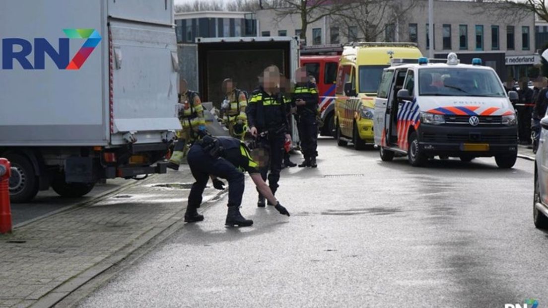 Vloeistof op straat