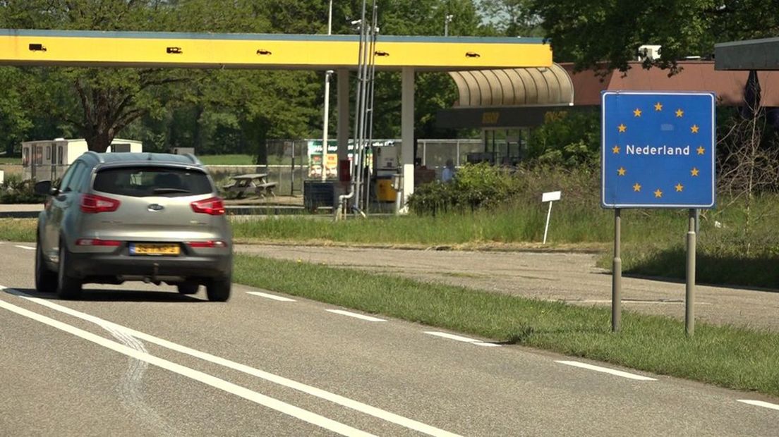 De grensovergang tussen Aalten en Bocholt.