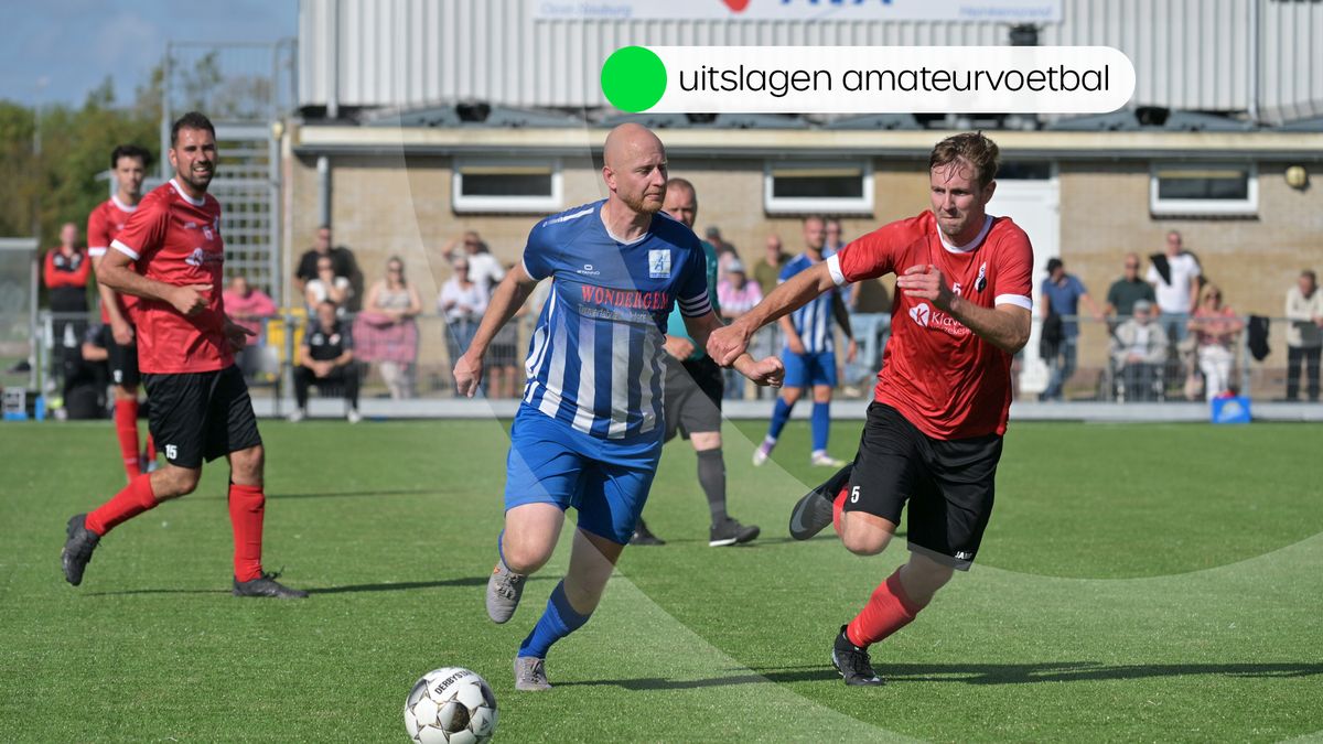 Uitslagen amateurvoetbal zaterdag 5 september