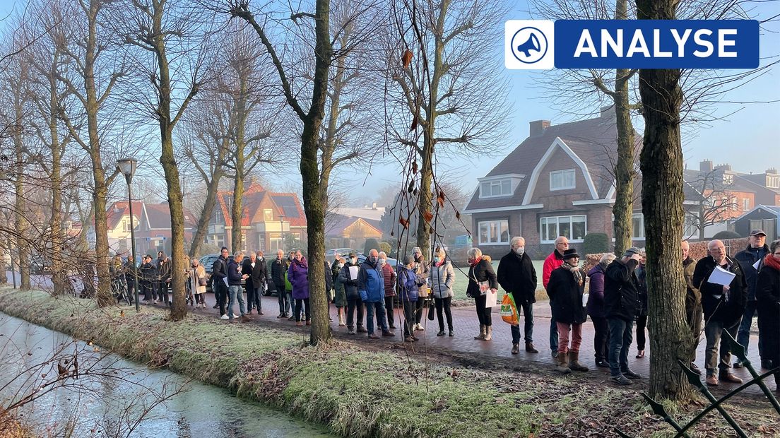 De lange rij in Winsum