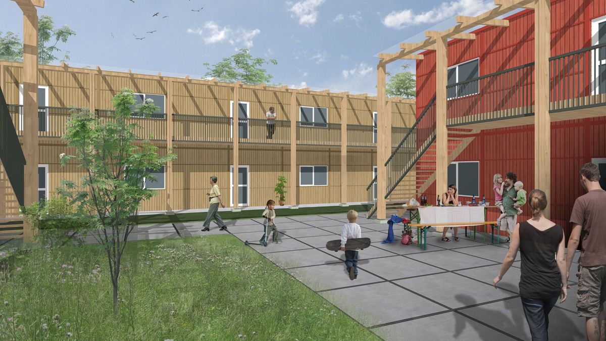 Veertig tijdelijke woonunits voor Oekraïners achter zorglocatie in Oostburg