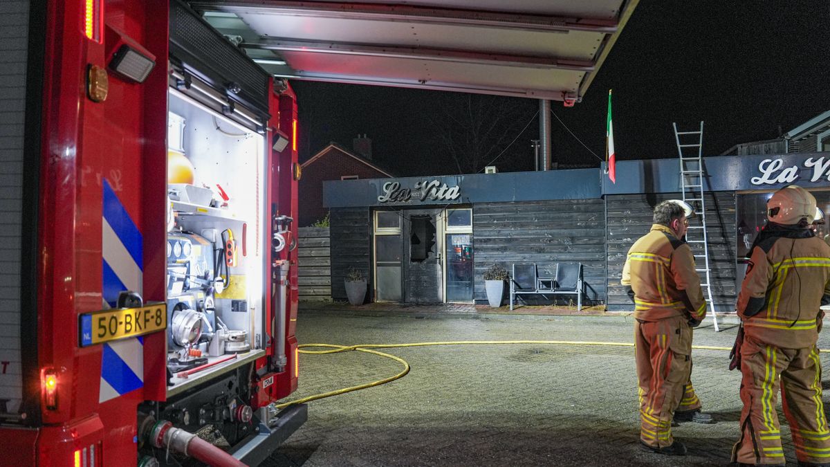 Brand bij pizzeria in Gieten