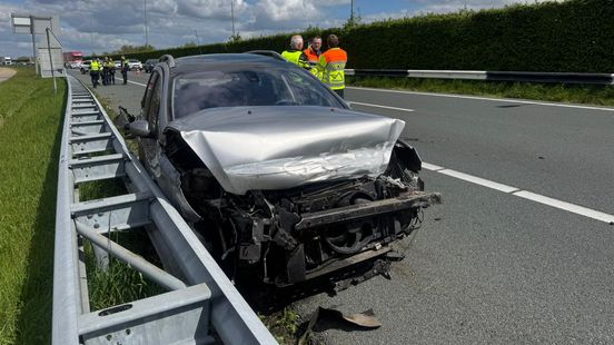 Automobilist gewond bij ongeval op A2. Automobilist gewond bij ongeval op A2.