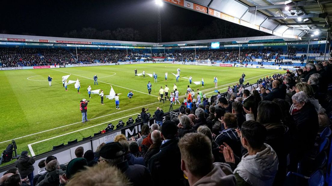 Het sfeervolle stadion van De Graafschap in Doetinchem