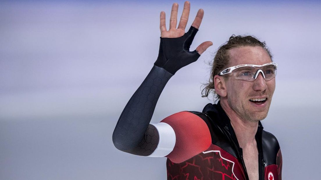 Ted-Jan Bloemen is tevreden over zijn olympische 5000 meter. 