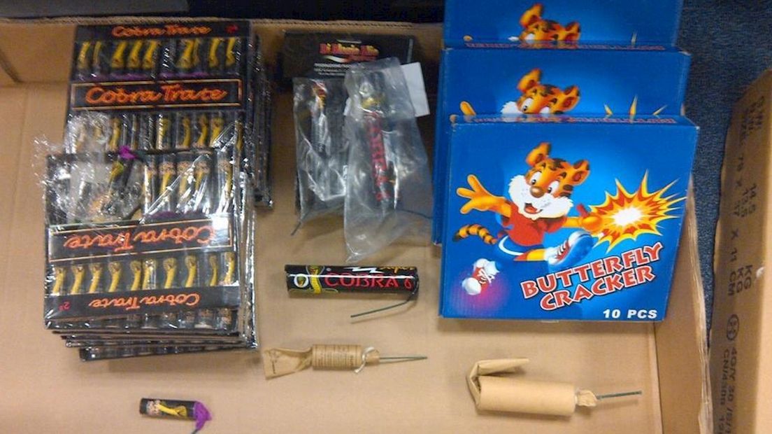 Het illegale vuurwerk in Raalte is in beslag genomen
