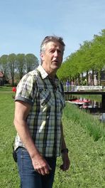 In een kano over het kanaal