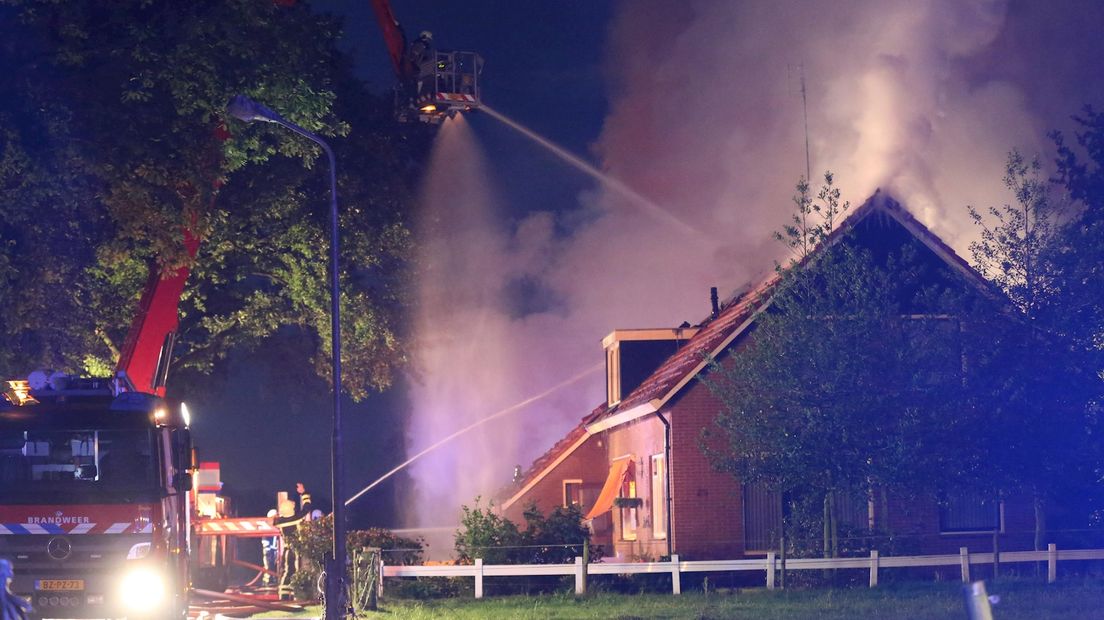 Brand in woonboerderij Geesteren