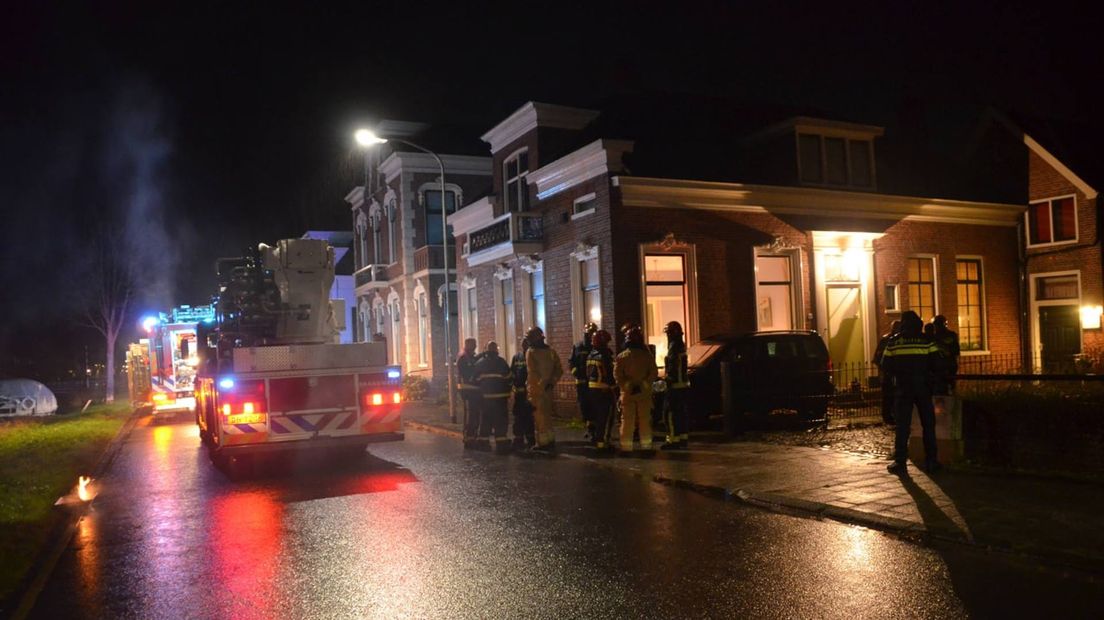 De brandweer in Wildervank