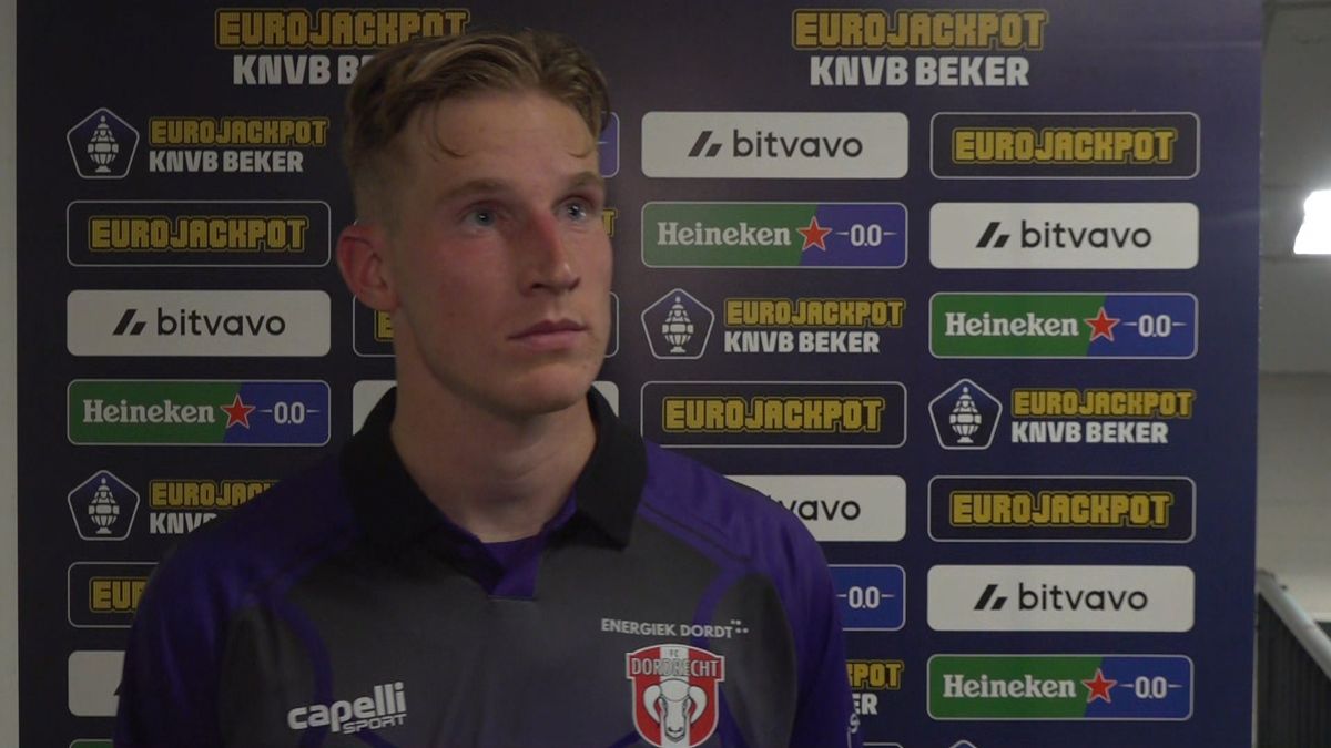 Reactie Van der Sluijs na 7-0 nederlaag van FC Dordrecht