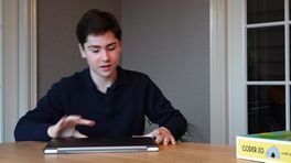 Edwin (12) maakt eigen bordspel