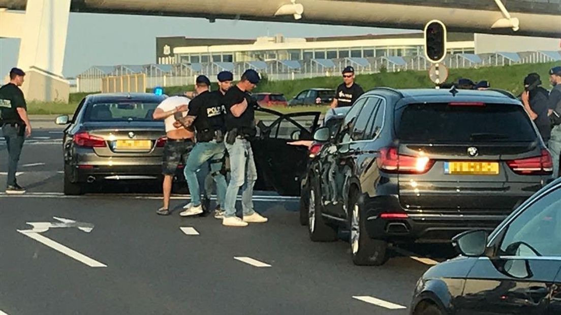 Aanhouding op de Burgemeester Elsenweg in Naaldwijk