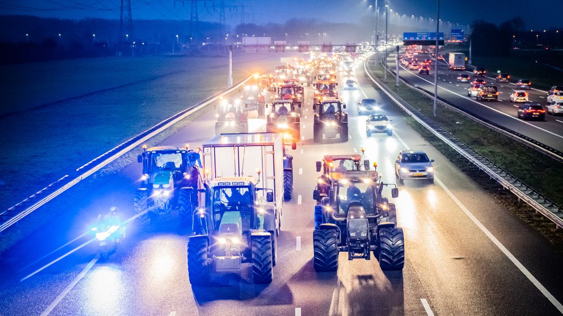 Waarschijnlijk leidt het boerenprotest niet tot grote opstoppingen op de snelwegen, zoals vorig jaar.