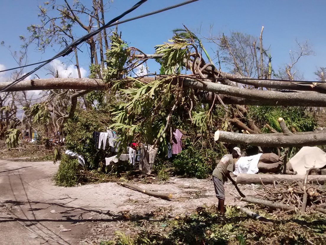 Les Cayes in Haïti na orkaan Matthew (2016)