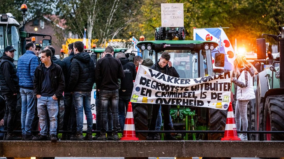 Protesterende boeren.