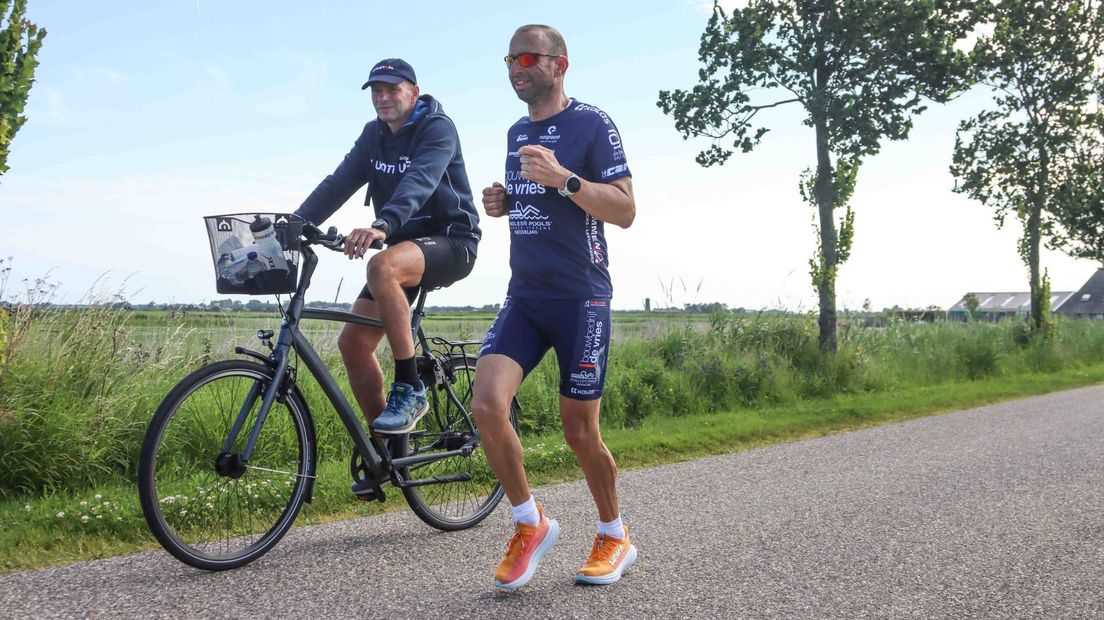Van der Pal oan it draven, it lêste ûnderdiel fan de triatlon