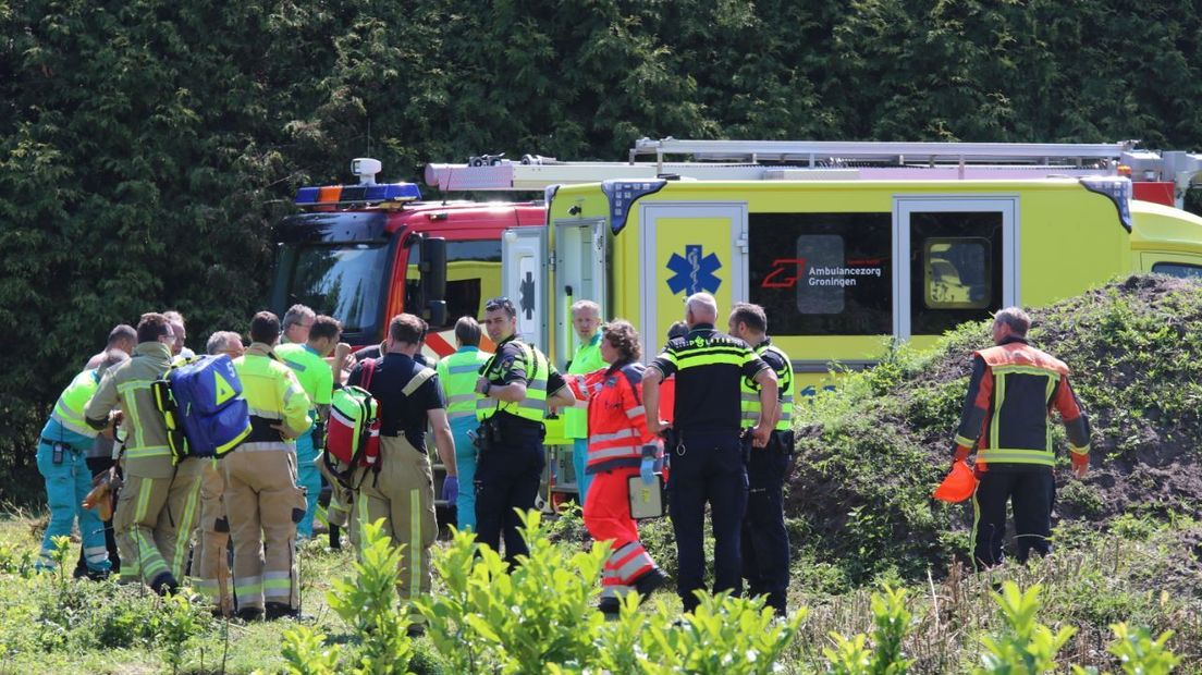 Ernstig ongeval met tractor in Zevenhuizen (Rechten: De Vries Media)