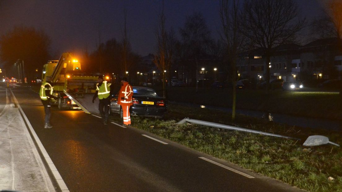 De auto slipte rond 7.00 uur.